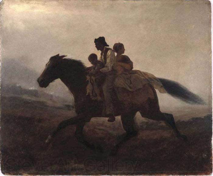 Eastman Johnson A Ride for Liberty -- The Fugitive Slaves France oil painting art